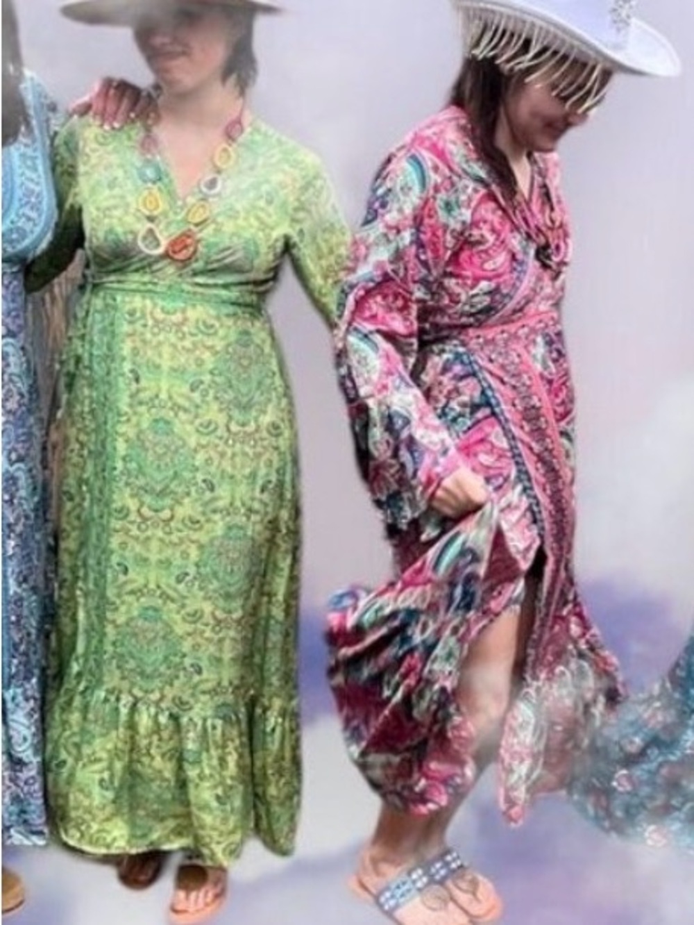 Wevez Silky Wrap Maxi Dress - NWT